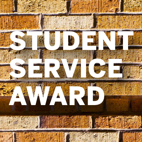 click to go to the Student Service Award page